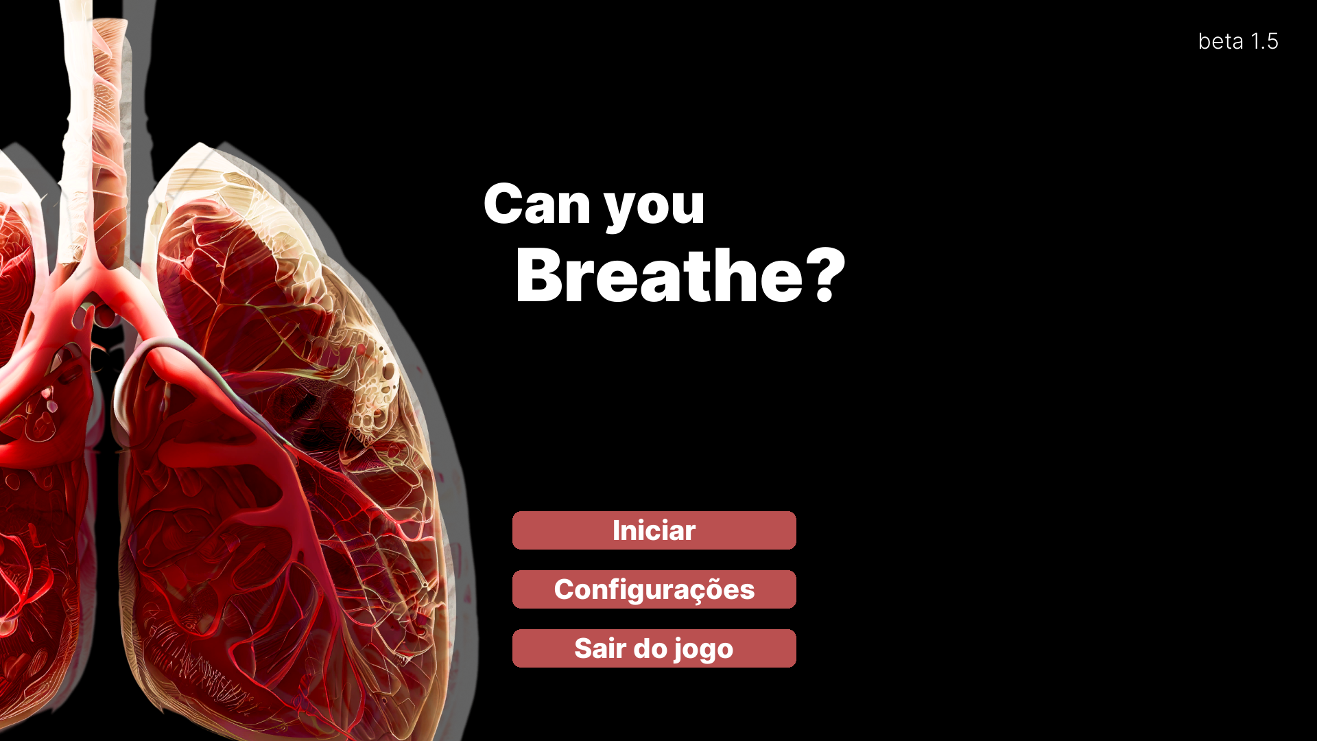Tela inicial do Can You Breathe?