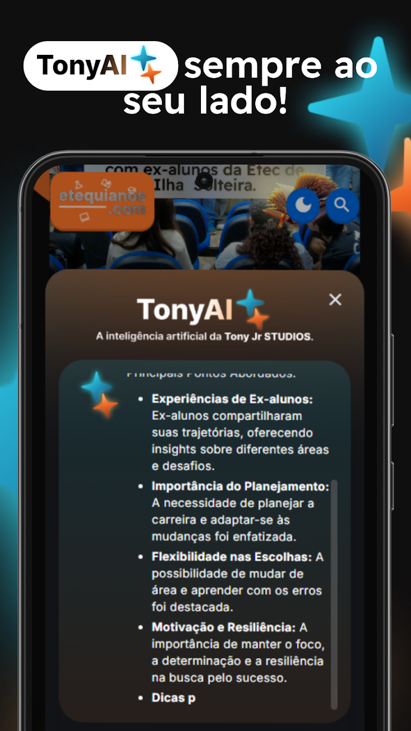 TonyAI sempre ao seu lado!