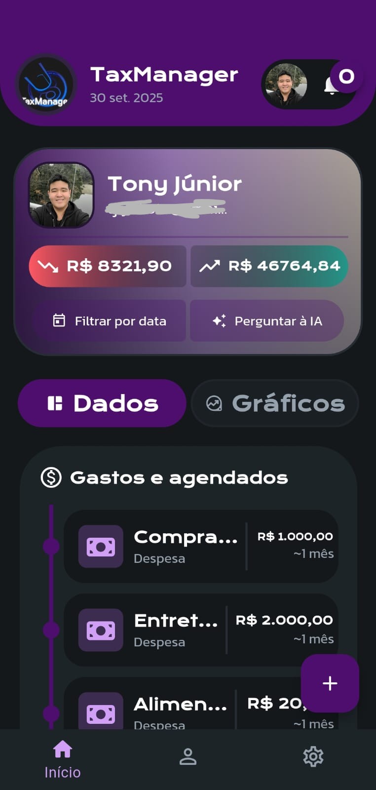 Tela de Início